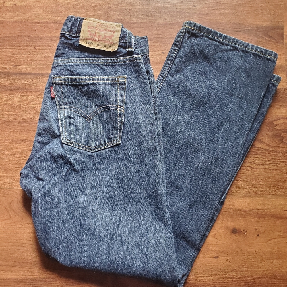 Kid's Levi's 505 14 Regular 27 X 27 Adjustable Waist